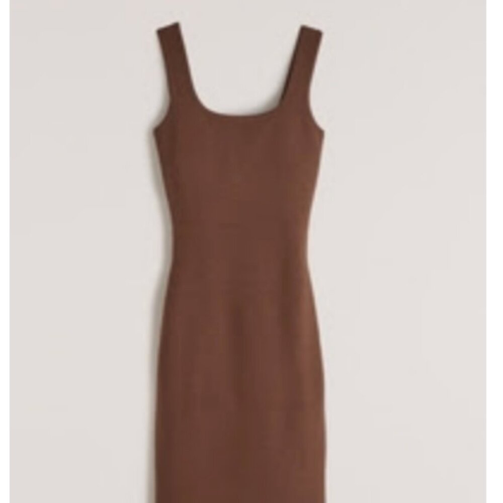 Abercrombie & Fitch 90s Ribbed Mini Sweater Dress